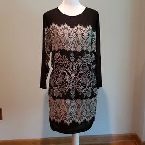 BCBGMAXAZARIA 3/4 Sleeve Casual Dress Sz Small